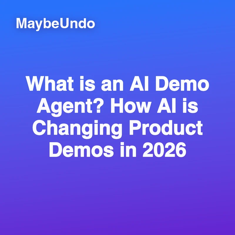 AI demo agent workspace turning product workflows into interactive demos, scripts, and follow-up assets