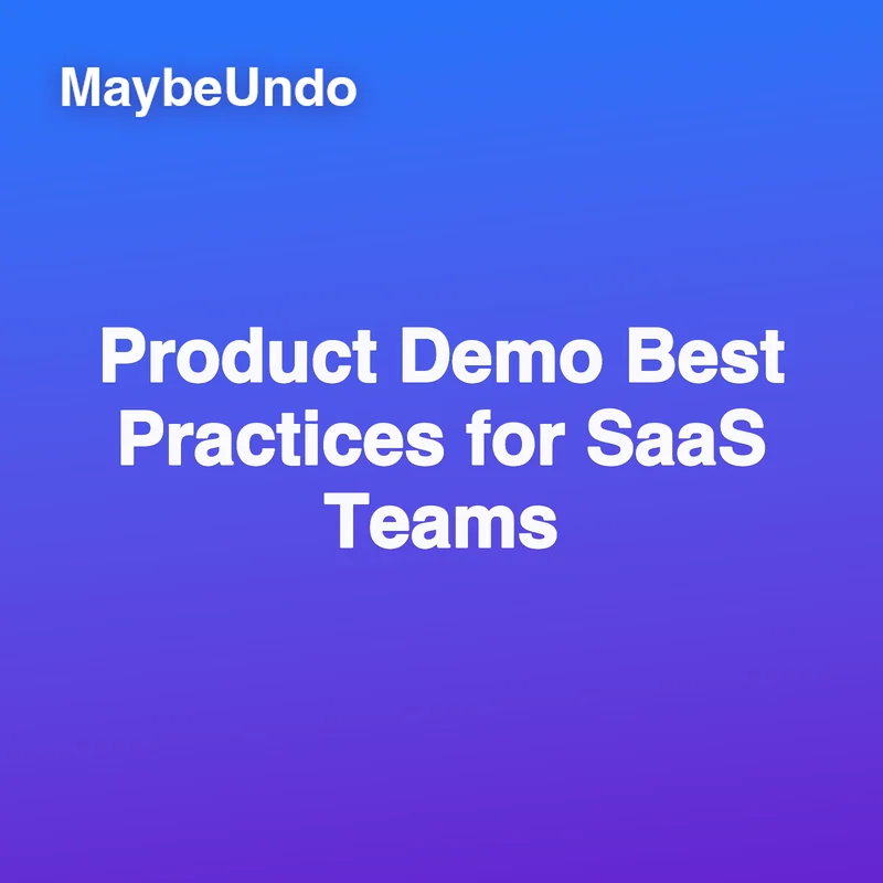 Product Demo Best Practices for SaaS Teams guide for SaaS product demo teams